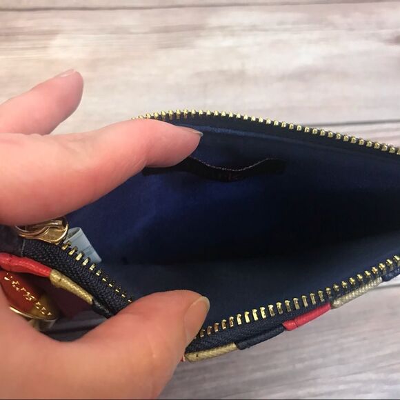 Mark Blue Wallet with Wrist Strap Clutch - Picture 8 of 8